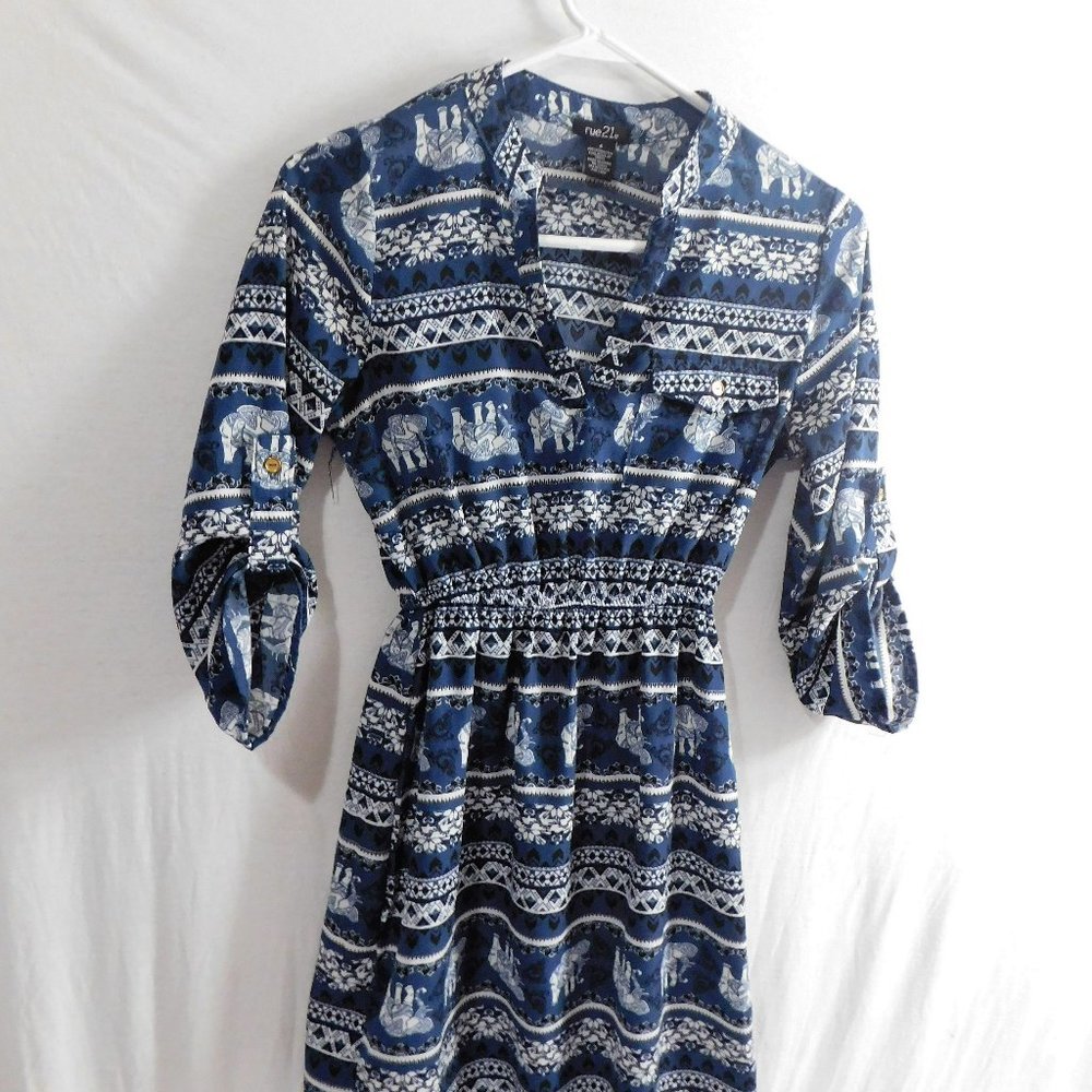 RUE 21 Elephant Print Dress size S